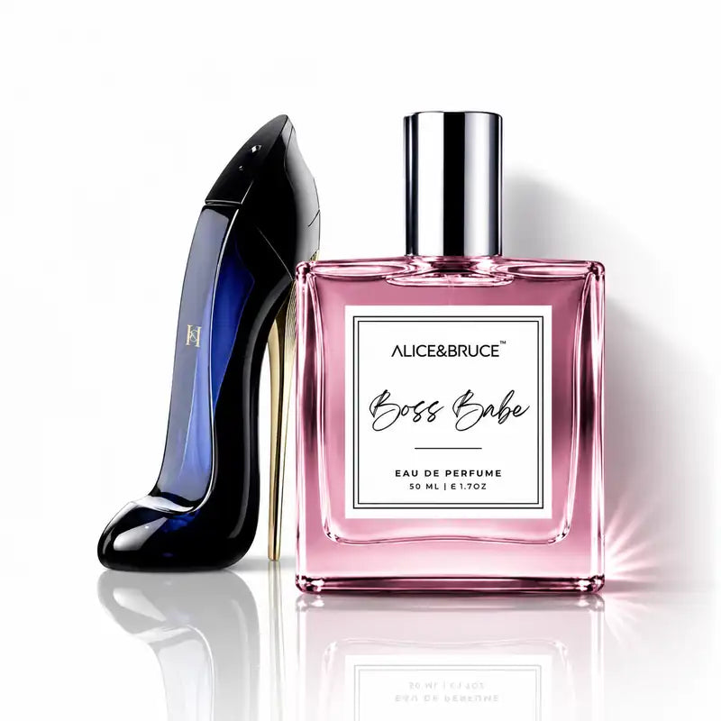 Alice & Bruce Boss Babe Eau De Parfum for women, elegant floral fragrance inspired by Good Girl, 50ml perfume bottle