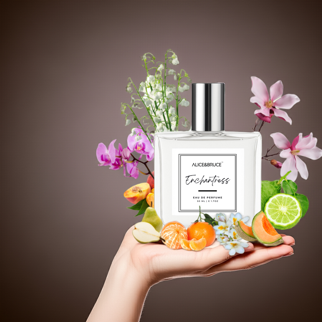 Alice&Bruce™ enchantress Perfume holding in hand – Inspired Eau de Parfum for Women - Alice&Bruce