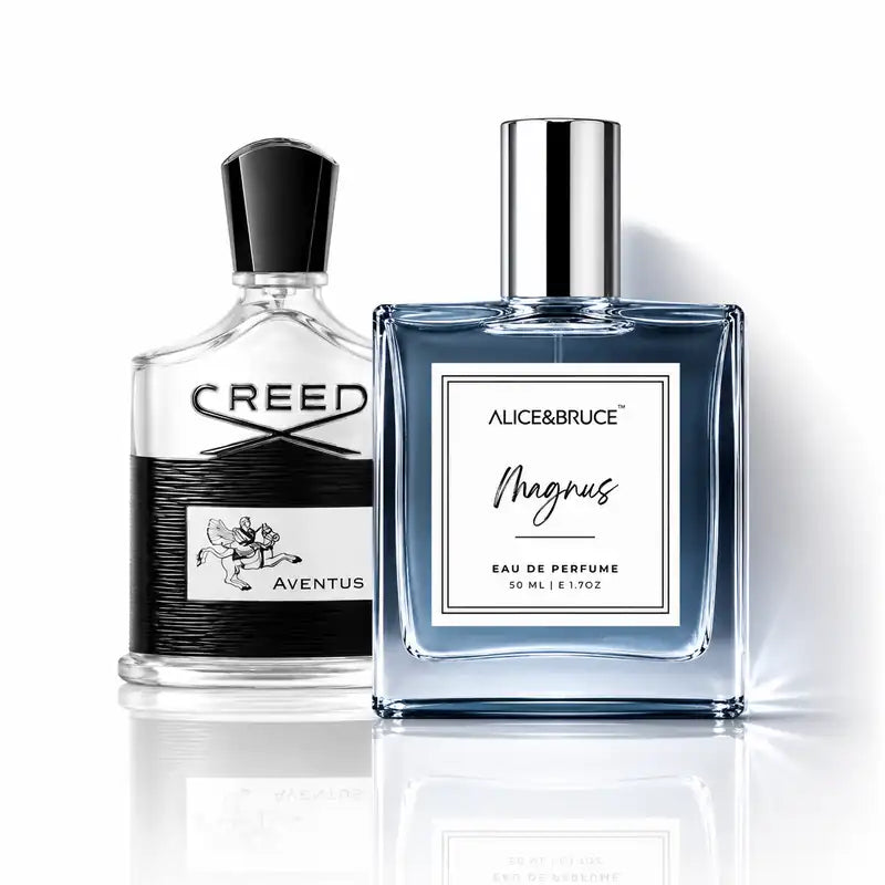 Alice & Bruce Magnus Eau De Parfum for men, woody fruity fragrance inspired by Creed Aventus, 50ml perfume bottle